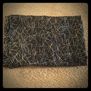 Black and silver scarf